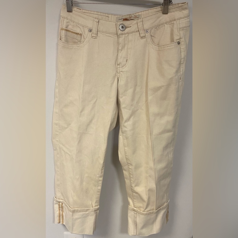 Christopher blue stretch Capri pants size 12